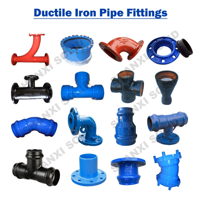 ISO2531/En545/En598 Bitumen Ductile Iron Pipe Fitting